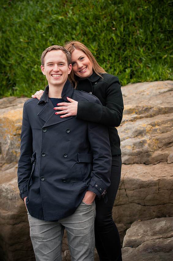Portrait of a engaged couple on their pre wedding shoot.