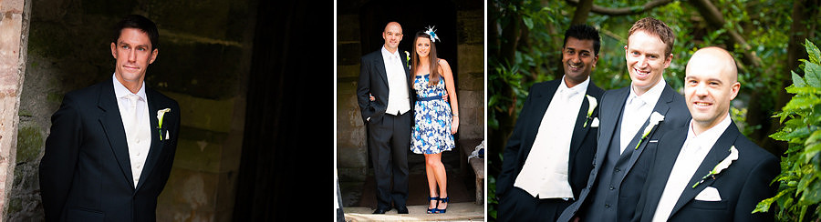 The groom and his best men during a wedding at Gwydir Castle. Wedding Photographer: Celynnen Photography.