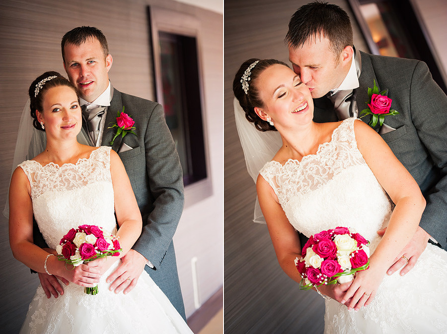 Couple portraits from a wedding at Grosvenor Pulford