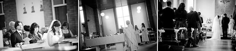 wedding ceremony at catholic church in llandudno junction