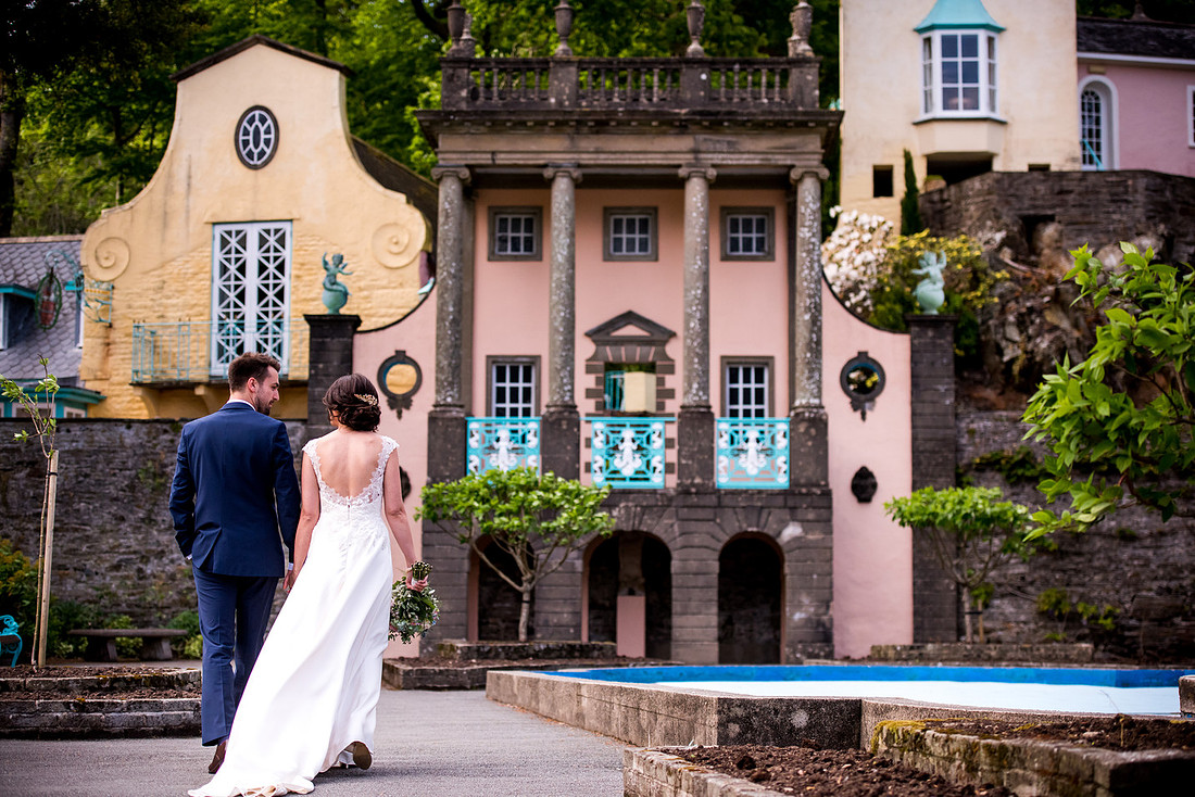 Wedding photographer in Celynnen Photography's feature on Portmeirion, one of the best wedding venues in Wales