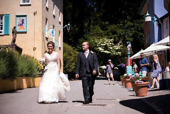 April and Adam's Wedding at Portmeirion with Celynnen Photography.