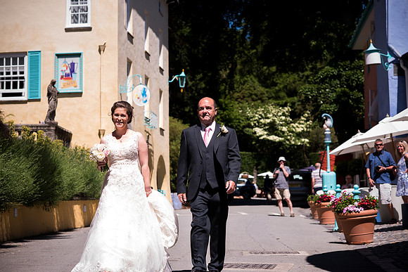 April and Adam's Wedding at Portmeirion with Celynnen Photography.
