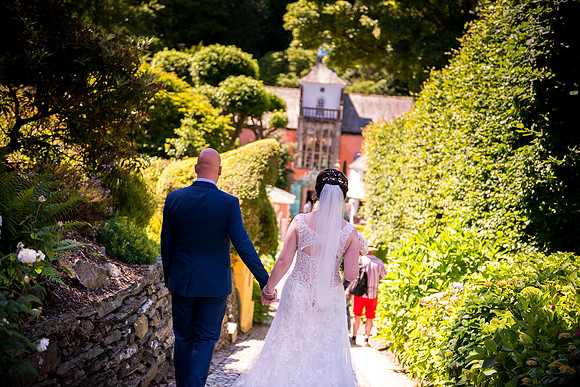 April and Adam's Wedding at Portmeirion with Celynnen Photography.