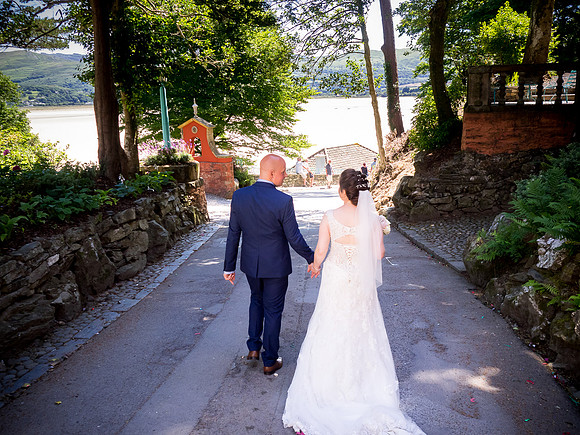 April and Adam's Wedding at Portmeirion with Celynnen Photography.