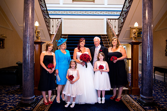 Charlotte and David's Wedding at Shrigley Hall in Macclesfield, with Celynnen Photography.
