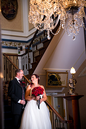 Charlotte and David's Wedding at Shrigley Hall in Macclesfield, with Celynnen Photography.