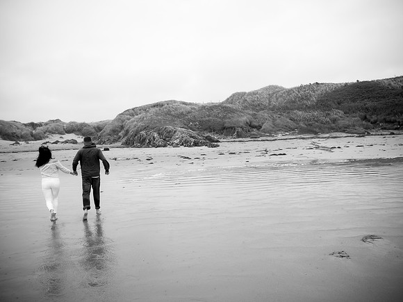 Rachel and Karl's Pre Wedding Shoot in Aberfraw with Celynnen Photography