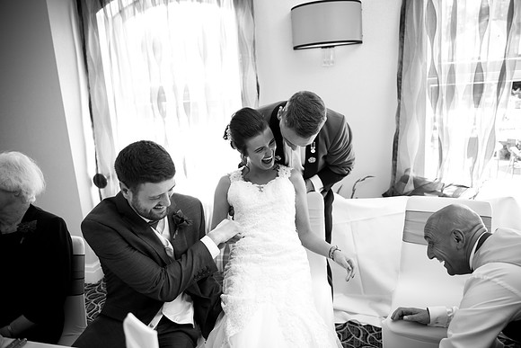 Liz and Jason's Wedding at The Lion Quays Hotel & Spa, with Celynnen Photography.
