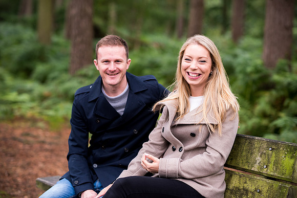 Katie and Paul's Pre Wedding Shoot in Delamere Forest with Celynnen Photography