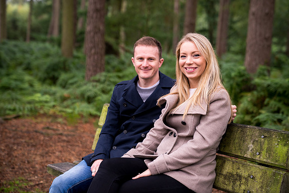 Katie and Paul's Pre Wedding Shoot in Delamere Forest with Celynnen Photography