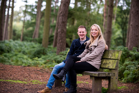 Katie and Paul's Pre Wedding Shoot in Delamere Forest with Celynnen Photography