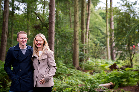 Katie and Paul's Pre Wedding Shoot in Delamere Forest with Celynnen Photography