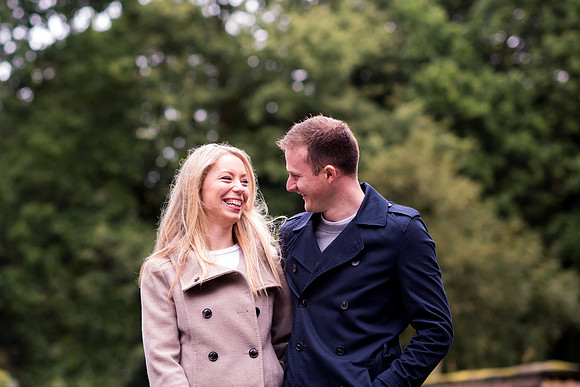 Katie and Paul's Pre Wedding Shoot in Delamere Forest with Celynnen Photography