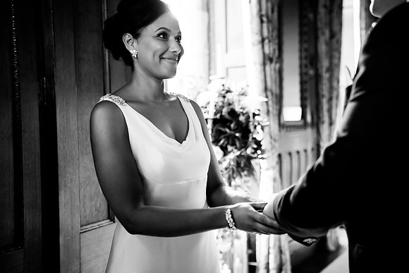 Kathryn and Jason's Winter Wedding at Soughton Hall with Celynnen Photography
