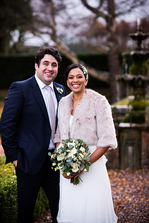 Kathryn and Jason's Winter Wedding at Soughton Hall with Celynnen Photography