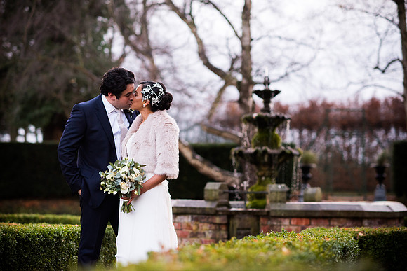 Kathryn and Jason's Winter Wedding at Soughton Hall with Celynnen Photography
