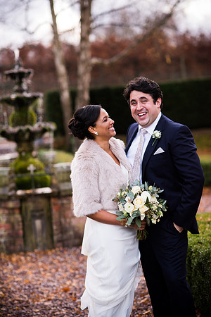 Kathryn and Jason's Winter Wedding at Soughton Hall with Celynnen Photography