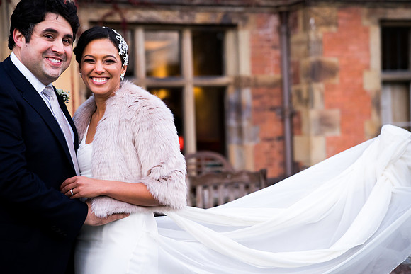 Kathryn and Jason's Winter Wedding at Soughton Hall with Celynnen Photography