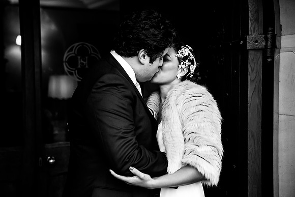 Kathryn and Jason's Winter Wedding at Soughton Hall with Celynnen Photography