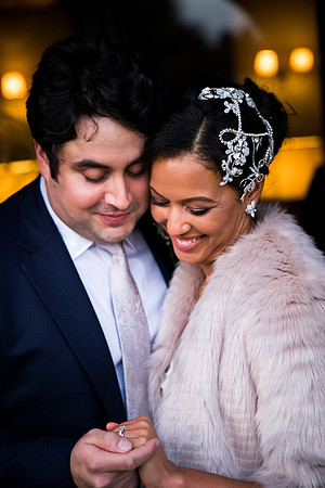 Kathryn and Jason's Winter Wedding at Soughton Hall with Celynnen Photography