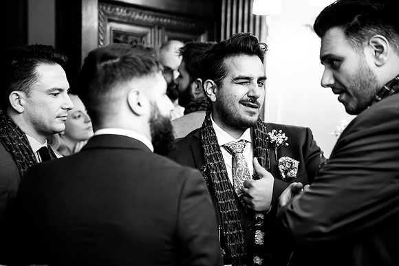 Kathryn and Jason's Winter Wedding at Soughton Hall with Celynnen Photography