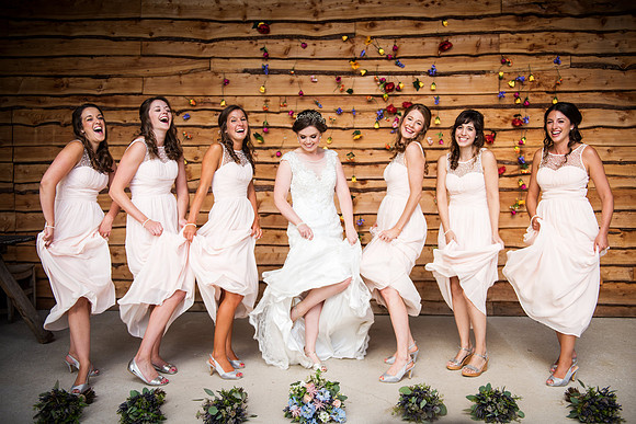 The White Dress Girls from the Raul and Laura's weddinger
