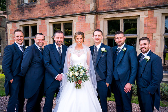 Amy and David's Wedding at Soughton Hall with Celynnen Photography