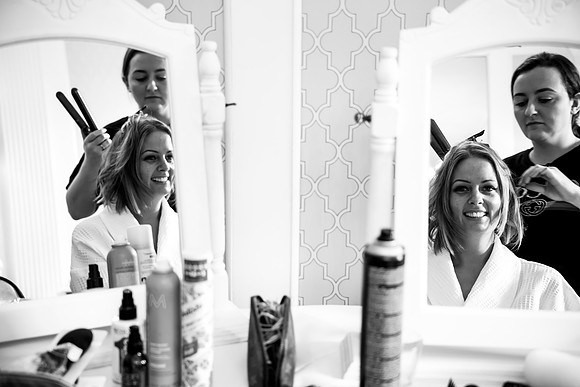 Amy and David's Wedding at Soughton Hall with Celynnen Photography