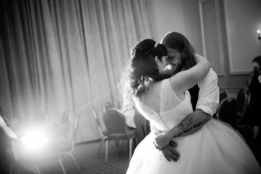 First dance at a beautiful wedding at the empire hotel, llandudno by North Wales wedding photographer, Celynnen Photography