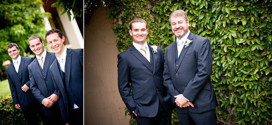 the groom and his ushers. Destination wedding photographer perth, western australia