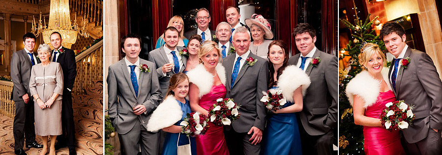 Group wedding portraits at the Chester Grosvenor
