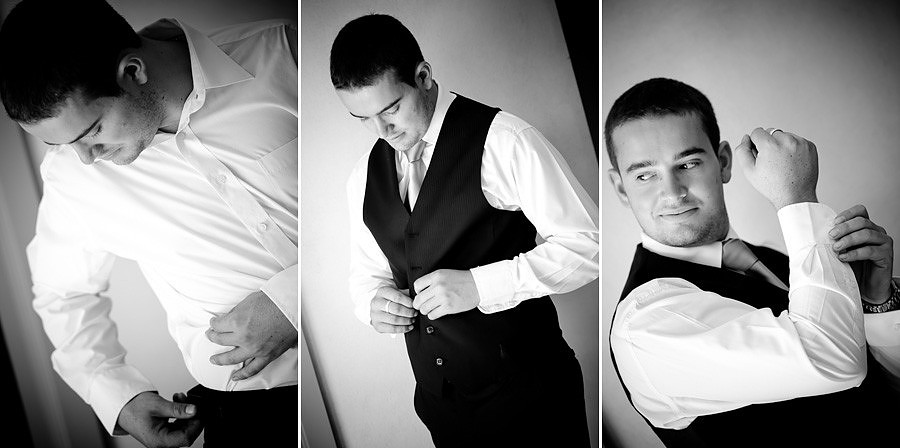 groom preparations destination wedding western australia
