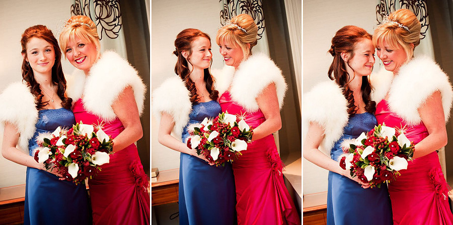 Bride and her bridesmaid at the Chester Grosvenor