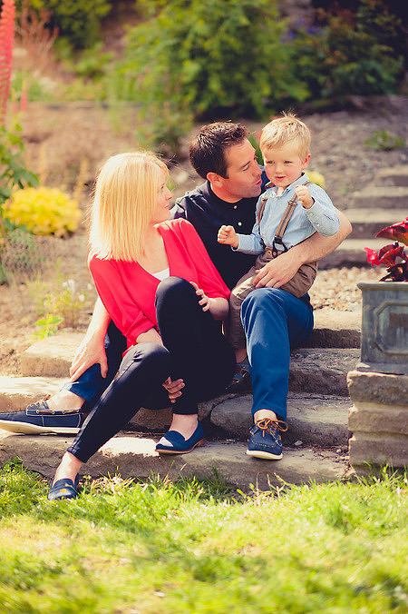 Colourful family portrait at a pre-Wedding portrait session by North Wales portrait and wedding photographer Celynnen Photography at the beautiful Crogen Estate (Ioan Said / Celynnen Photography)