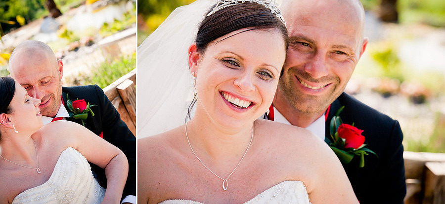 bride and groom at grosvenor pulford