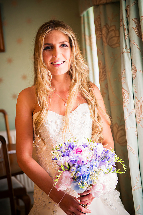 Bridal portrait before the wedding in Portmeirion