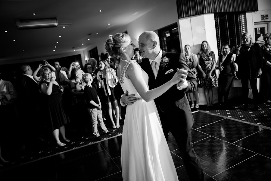 Bride and Groom dancing by North Wales Wedding Photographer Celynnen Photography