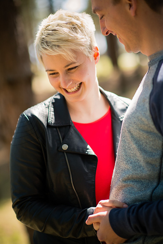Photograph of Liz & Jason on their pre wedding shoot, photographed by Celynnen Photography.