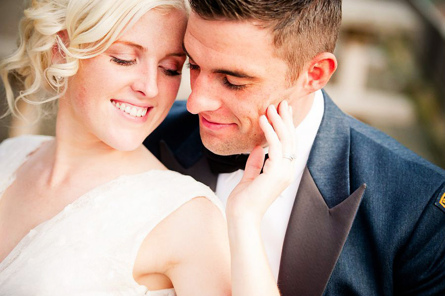 The bride and groom at Nant Gwrtheyrn by Celynnen Photography