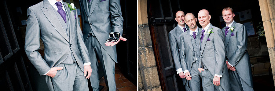 Groom and ushers at St-Giles Church