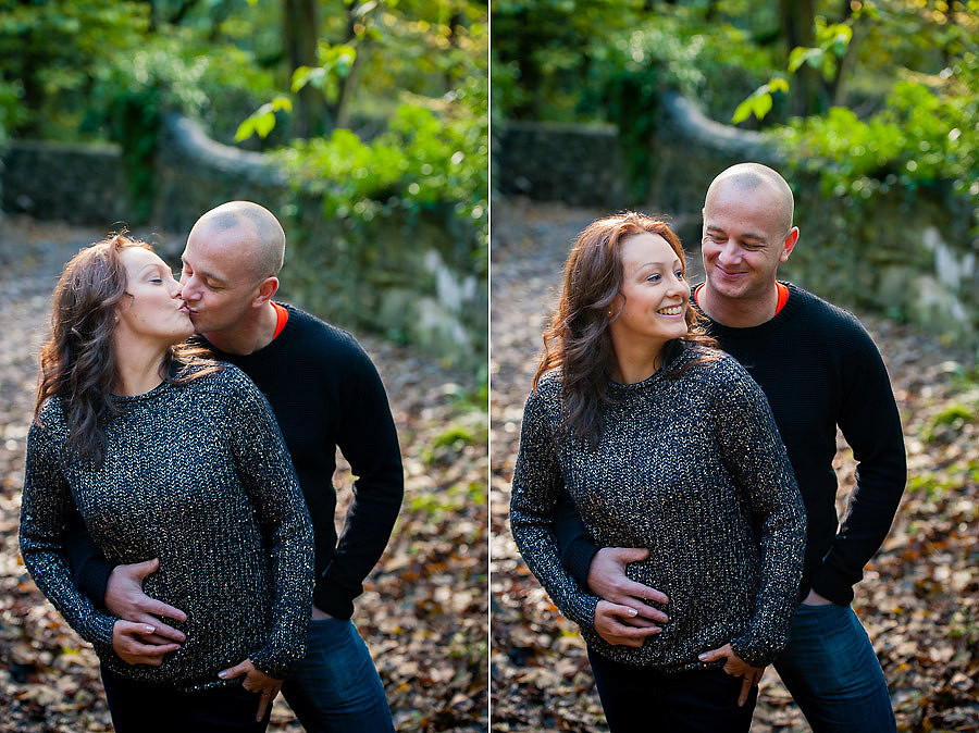 Gillian and Luke who are getting married at the St-Georges Hotel in Llandudno made the most of the late Autumns sunshine in Deganwy for their portrait session! (Ioan Said / Celynnen Photography)