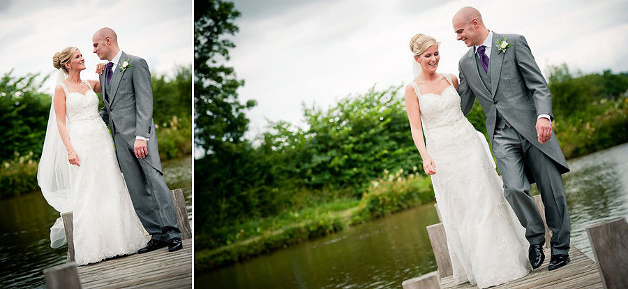 bride and groom at the Lion quays hotel by Celynnen Photography