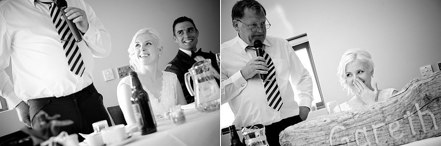 Wedding speeches at Nant Gwrtheyrn by Celynnen Photography