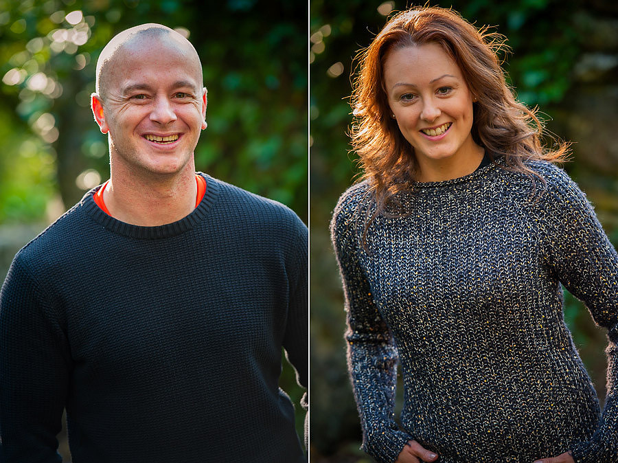 Gillian and Luke who are getting married at the St-Georges Hotel in Llandudno made the most of the late Autumns sunshine in Deganwy for their portrait session! (Ioan Said / Celynnen Photography)