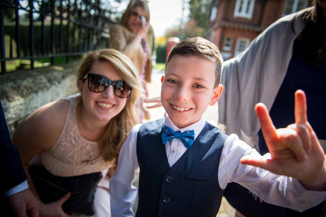 Image of guests at a wedding in Buckinghamshire.