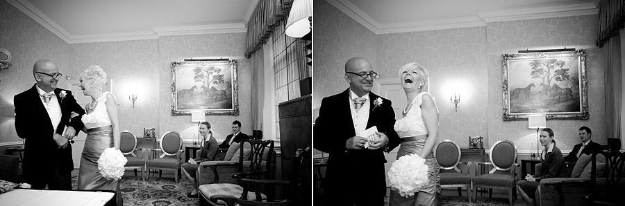 Intimate wedding ceremony at Chester Grosvenor