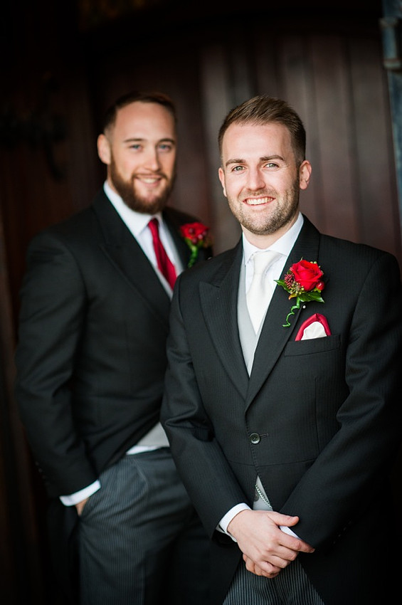 Groom and Best Man by Photographer Celynnen Photography