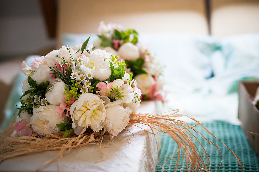Bride's Bouquet at a wedding in Anglesey.