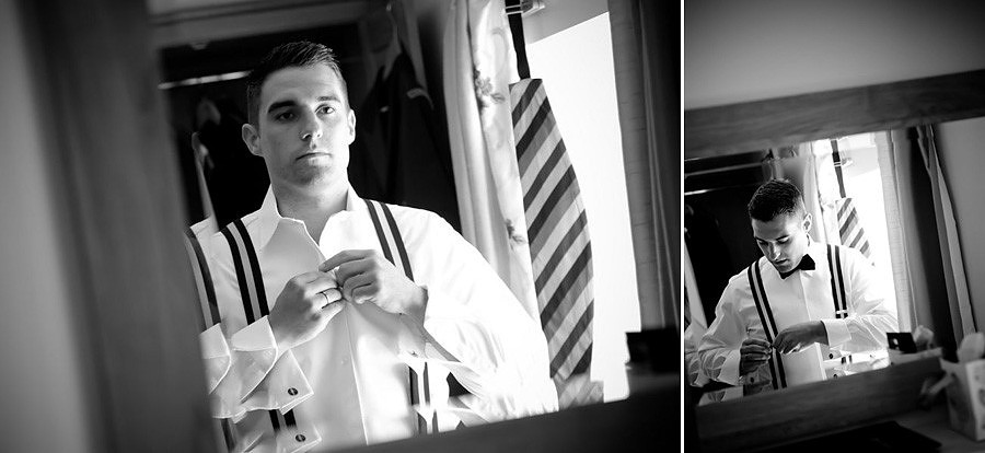 The groom getting ready at Nant Gwrtheyrn by Celynnen Photography